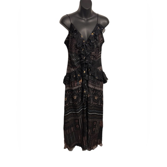 NWT Anthropologie Let Me Be floral maxi with ruffles - Picture 4 of 11